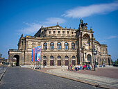  Semperoper, Theaterplatz, Old Town, Dresden, Saxony, East Germany, Germany, Europe 