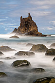  Roque Benijo captured in a long exposure. Province of Santa Cruz de Tenerife, north coast of Tenerife, Spain 