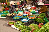Vietnam, Hoi An, market, produce, fruit, people