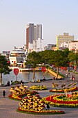 Vietnam, Da Nang, skyline, riverside park, Han River