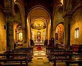  Interior of the Cathedral of Sanremo, Basilica Concattedrale di San Siro, Liguria, Italy 