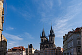 Famous Church of Our Lady before Týn in Old Prague centre