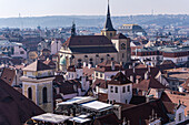 Panorama der Altstadt, Alt-Prag (Staré Město) an einem Wintermorgen, Prag, Tschechien