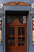 Decooration of the building in Old Prague in Art Nouveau and Art Deco style