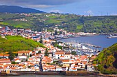 Portugal, Azores, Faial Island, Horta, skyline, general view, 