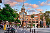 Recinto Modernista de Sant Pau, Art Nouveau, by Lluís Domènech i Montaner, Hospital de la Santa Creu i Sant Pau, World Heritage by UNESCO, Barcelona, Catalonia, Spain, Europe