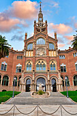 Recinto Modernista de Sant Pau, Art Nouveau, by Lluís Domènech i Montaner, Hospital de la Santa Creu i Sant Pau, World Heritage by UNESCO, Barcelona, Catalonia, Spain, Europe