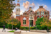 Recinto Modernista de Sant Pau, Art Nouveau, by Lluís Domènech i Montaner, Hospital de la Santa Creu i Sant Pau, World Heritage by UNESCO, Barcelona, Catalonia, Spain, Europe
