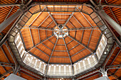 Interior of the new San Antonio Market, Mercat de Sant Antoni, Barcelona, Catalonia, Spain, Europe
