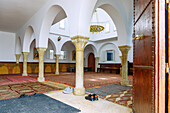  Muslim prayer hall, Great Mosque (Grande Mosque) in Hammamet, Tunisia 