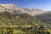 Gebirge und Landschaft bei Arachova, Mittelgriechenland, Griechenland