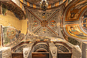 Mosaike und Fresken der Kuppel des Katholikon, Kloster Hosios Lukas, Steiri, bei Distomo, Mittelgriechenland, Griechenland