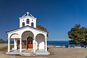 Die Kirche Agios Georgios am Meer, in Kymi-Aliveri, Insel Euböa oder Evia, Mittelgriechenland, Griechenland