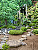 Zen garden, Kitain Temple, Kawagoe, Japan\n