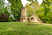  The Heidentürmchen in the cathedral garden of Speyer, Rhineland-Palatinate, Germany 