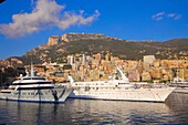 Monaco, Monte Carlo, skyline, harbor, boats, 