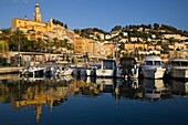  France, Cote d'Azur, Menton, Vieux Port, boats, 