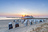 Ahlbeck pier, Usedom Island, Baltic Sea, Mecklenburg-Western Pomerania, Germany 
