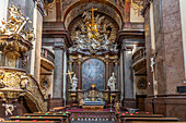  Interior of the Church of the Knights of the Cross in Prague, Czech Republic 