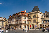  Goltz-Kinsky Palace and House at the Stone Bell on the Old Town Square in Prague&#39;s Old Town, Prague, Czech Republic 