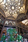 Hungary, Budapest, Párisi Udvar, Paris courtyard, arcade, interior, 