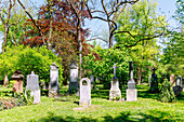  historical graves at the Old Northern Cemetery (Alter Nordfriedhof) in Munich, Bavaria, Germany 