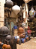 Morocco, Marrakesh, Medina, souk, handicraft shop, shopping, 