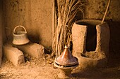  Marokko, Dadès-Tal, Skoura, Kasbah Amridil, Interieur, Küche,  