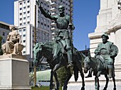  Spanien, Madrid, Plaza Espana, Cervantes-Denkmal, Don Quijote 