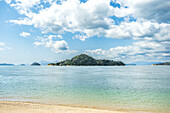 Kokunoshima, seen from Okunoshima, Japan.