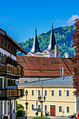  City views of the town of Tegernsee in the Upper Bavarian district of Miesbach directly on Lake Tegernsee, Bavaria, Germany 
