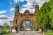  The Old Harburg Elbe Bridge in Harburg, Hamburg, Germany, Europe  