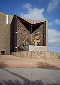 Skulpturen am Alfredo Kraus Auditorium in der Hauptstadt Las Palmas de Gran Canaria, Kanarische Inseln, Spanien, Europa
