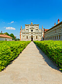Abbey church, Certosa di Pavia monastery, Certosa di Pavia, Lombardy, Italy