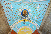 Bemalte Decke Kloster Panormitis, Panormitis, Insel Symi, Dodekanes, Griechenland
