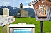  St. Jakob above St. Peter in the Villnößtal, Dolomites, South Tyrol, Italy 