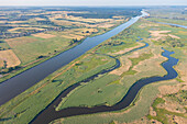  View of the Oder, Oderbruch, Lower Oder Valley National Park, Brandenburg, Germany 