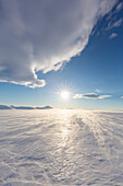  Winter landscape at Mohnbukta, Svalbard, Norway 