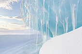  Winter landscape at Mohnbukta, Svalbard, Norway 