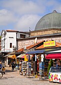 North Macedonia, Skopje, Old Bazaar, Carsija, shops, street scene, 