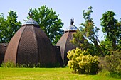  Ungarn, Ópusztaszer, historisches Denkmal, Jurte, traditionelles Wohnhaus,  