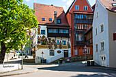Lüftlmalerei in der Altstadt, historische Altstadt, Landsberg am Lech, Bayern, Deutschland