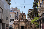 Kirche Panagia Kapnikarea, eine der ältesten Kirchen Griechenlands, Ermou-Straße, Athen, Region Attika, Griechenland