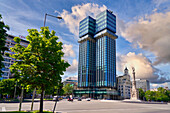 New Colón Towers, 2025, Monument to Christopher Columbus, Plaza de Colón, Madrid, Spain