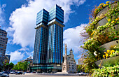 New Colón Towers, 2025, Monument to Christopher Columbus, Plaza de Colón, Madrid, Spain