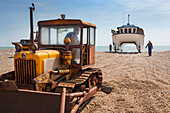 The Dungeness Snack Shack, fresh fish hut, Dungeness, Romney Marsh, Kent, England, UK