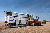 The Dungeness Snack Shack, fresh fish hut, Dungeness, Romney Marsh, Kent, England, UK