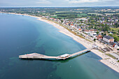Seebrücke an der Ostsee, Haffkrug, Schleswig-Holstein, Deutschland