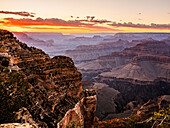 Grand Canyon at sunset, Arizona, USA