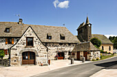 Village of Sainte-Marie near La Truyere River,Cantal department, Auvergne region,France,Europe